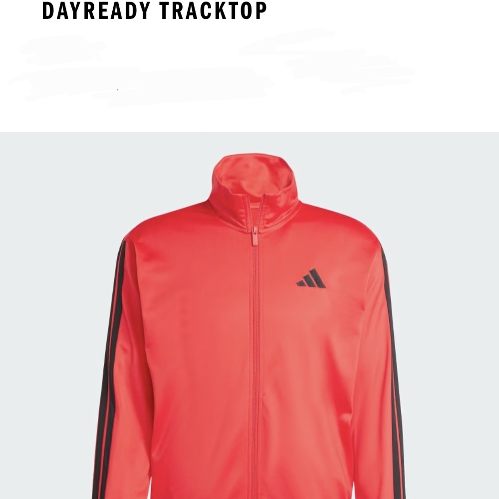 Adidas Men's Vibrant Red Track Jacket